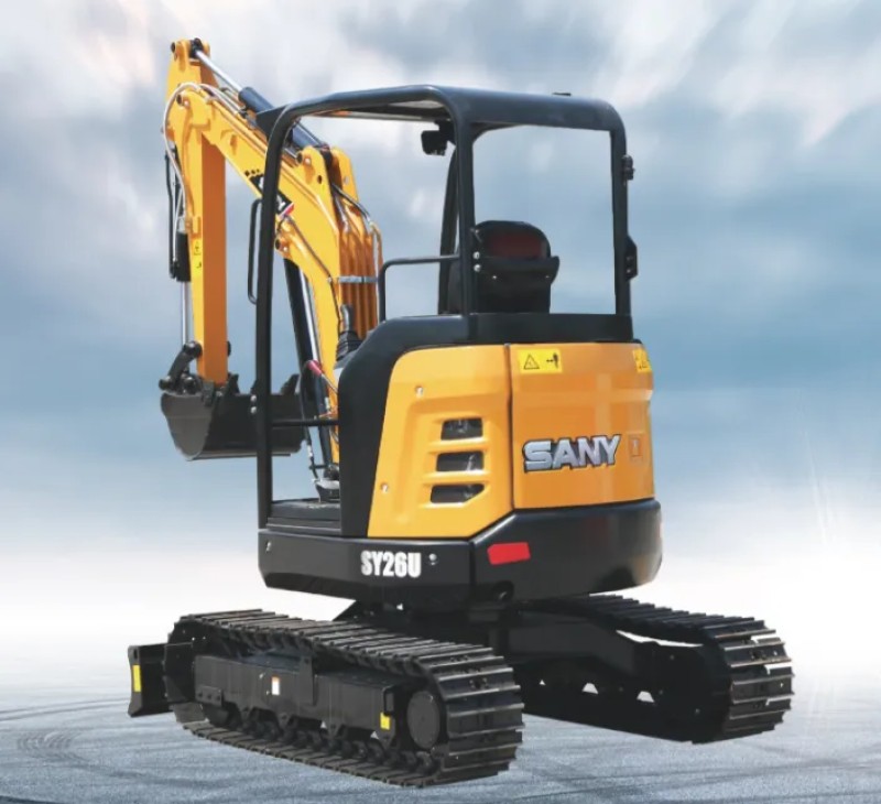 تفاصيل المعلمات SanySY26U حفارة صغيرة: وزن الجهاز 2850kg ، سعة 0.07m3 ، قوة 15.4kW